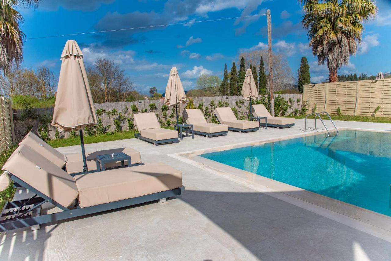 My Corfu Luxury Villa With Private Pool Sidárion Exteriör bild