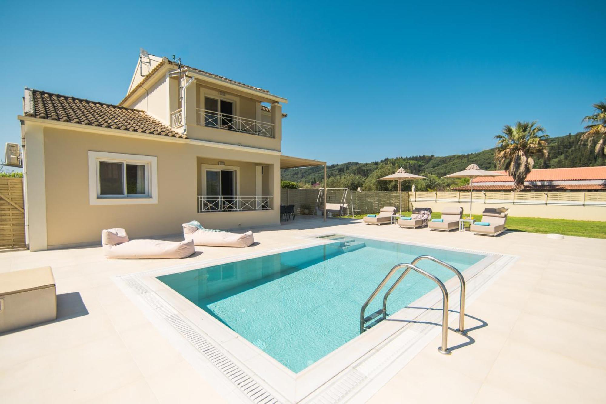 My Corfu Luxury Villa With Private Pool Sidárion Exteriör bild
