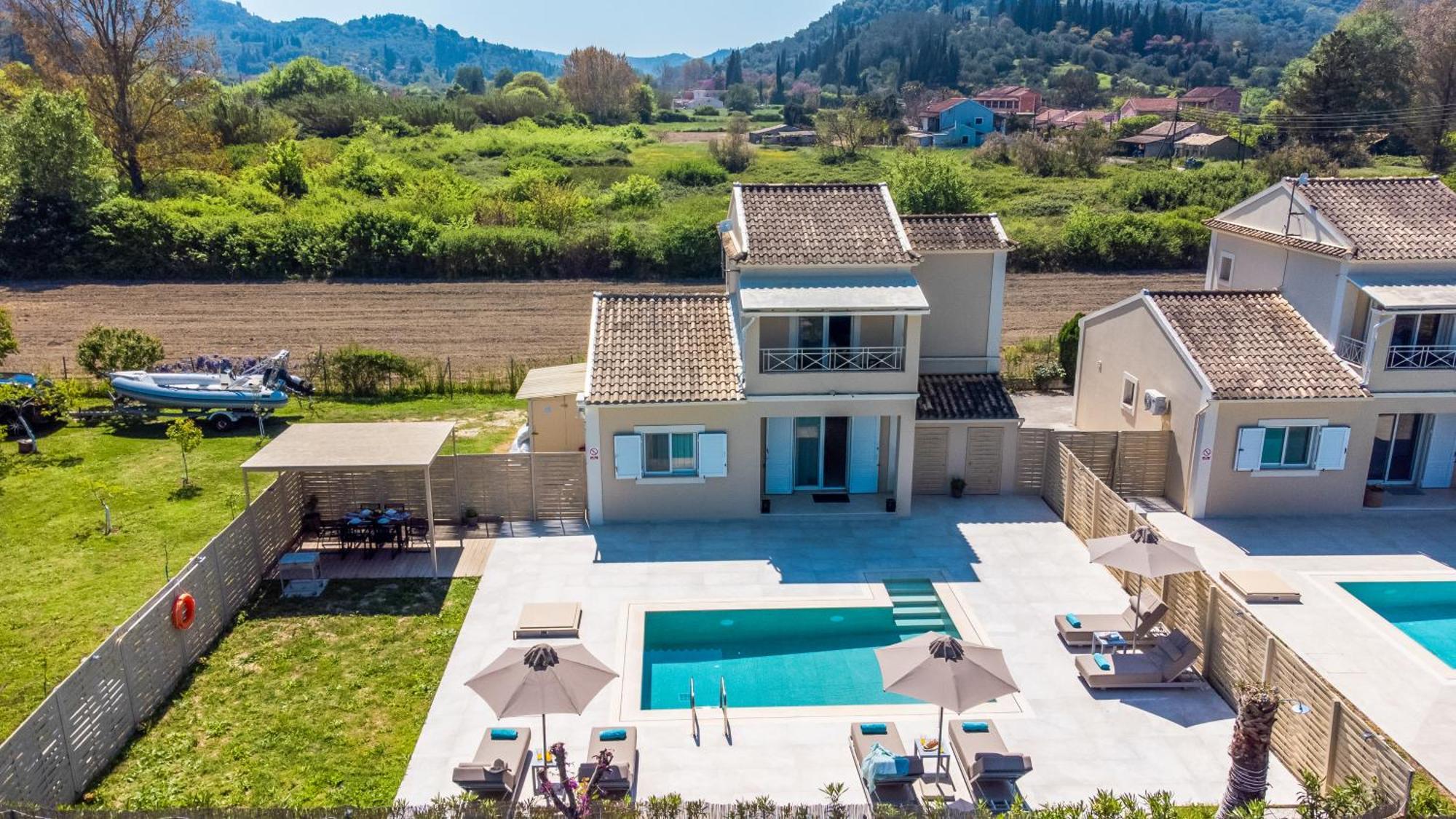 My Corfu Luxury Villa With Private Pool Sidárion Exteriör bild